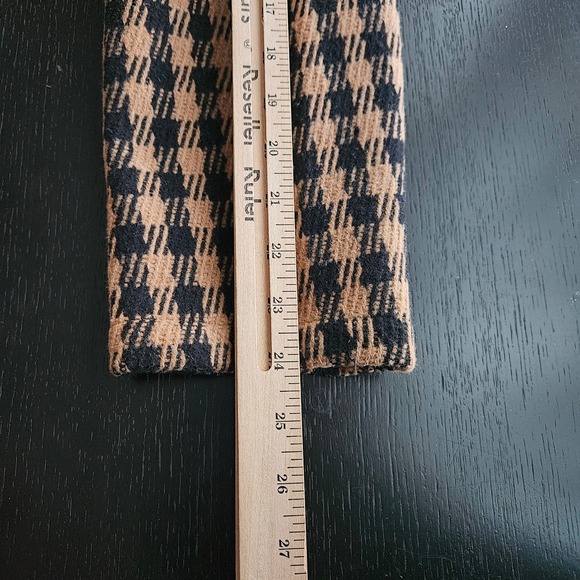 VICI Womens Brown Multi Color Houndstooth Two Button Structured Blazer L - Picture 10 of 11